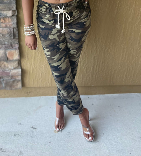 Camouflage Print Family Matching Joggers